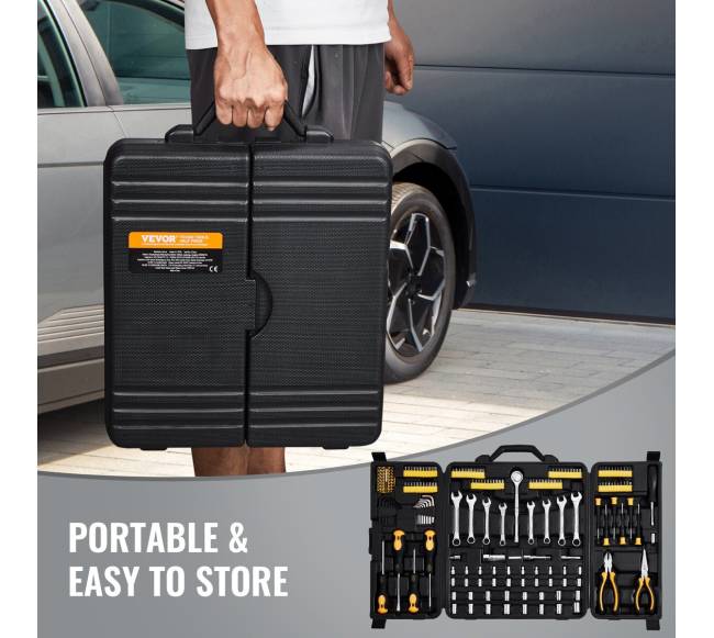 221 dalių mechanikų įrankių rinkinys5