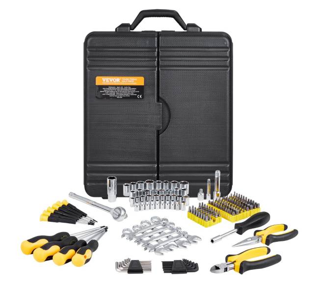 221 dalių mechanikų įrankių rinkinys8