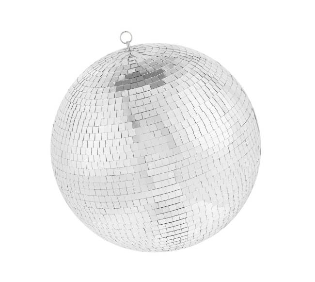 Veidrodinis 30 cm disko kamuolys su pakabuku8