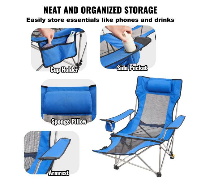 Sulankstoma kėdė lauke ir namie iki 150 kg5