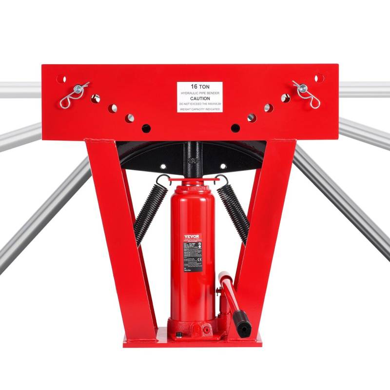 Hidraulinis vamzdžių lenkimo įrankis 16 t su 8 antgaliais0