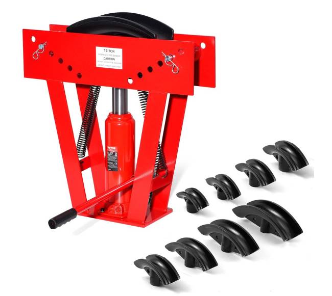 Hidraulinis vamzdžių lenkimo įrankis 16 t su 8 antgaliais10