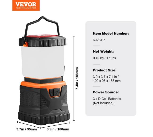 LED stovyklavimo žibintas su baterijomis6