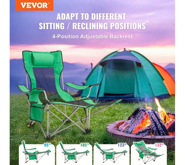 Reguliuojama stovyklavimo kėdė 150 kg1