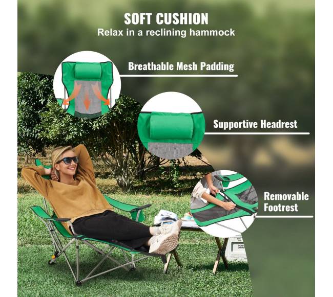 Reguliuojama stovyklavimo kėdė 150 kg3