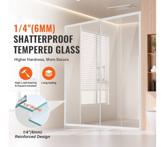 Pusapramatės dvigubos slankiojančios dušo durys1