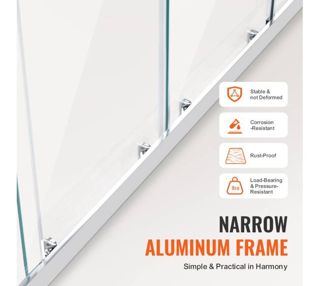 Pusapramatės dvigubos slankiojančios dušo durys3