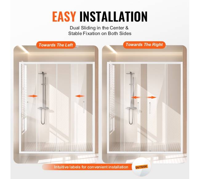 Pusapramatės dvigubos slankiojančios dušo durys4