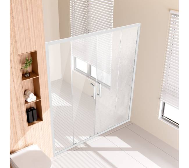 Pusapramatės dvigubos slankiojančios dušo durys7