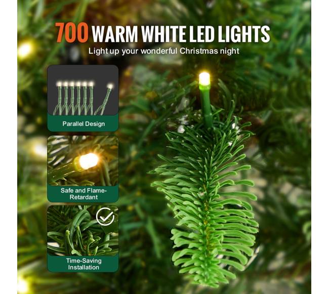 Kalėdinė eglutė su LED šviestukais3