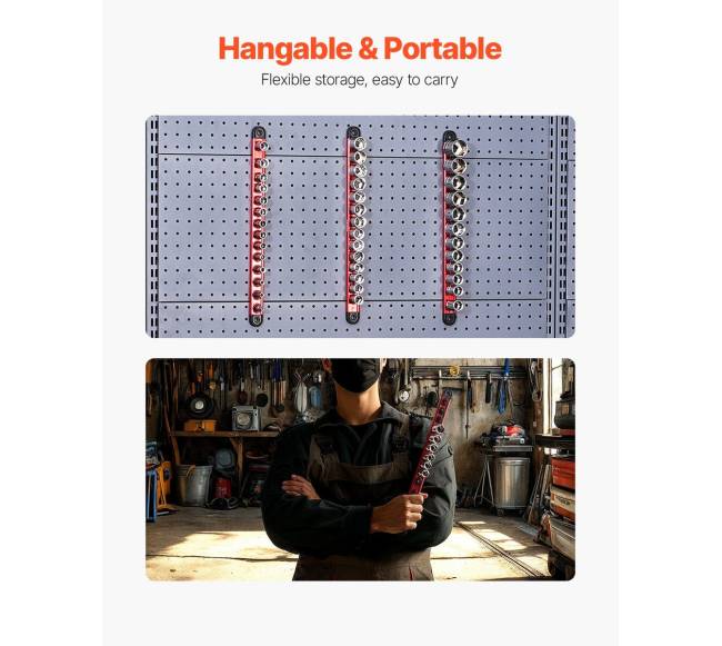 Socketų laikikliai su bėgelių rinkiniu, 3 vnt.5