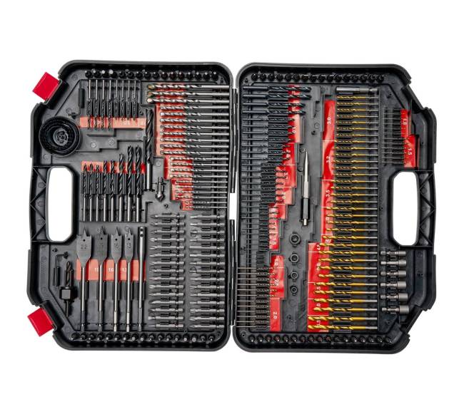 Grąžtų ir atsuktuvų rinkinys su dėklu9