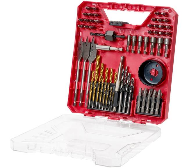 Grąžtų rinkinys 70 dalių su dėklu0