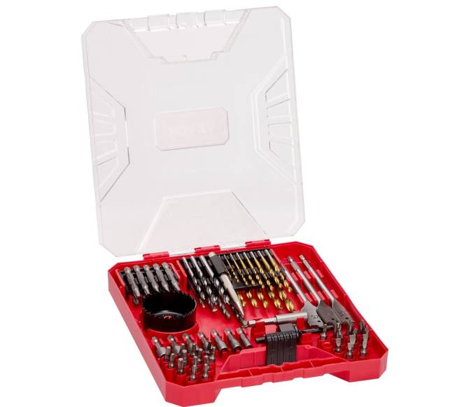 Grąžtų rinkinys 70 dalių su dėklu10