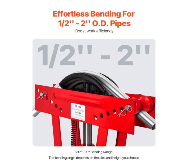 Hidraulinis vamzdžių lenkimo įrankis, 12 tonų2