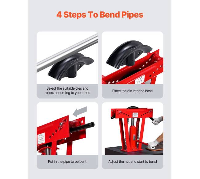 Hidraulinis vamzdžių lenkimo įrankis, 12 tonų5