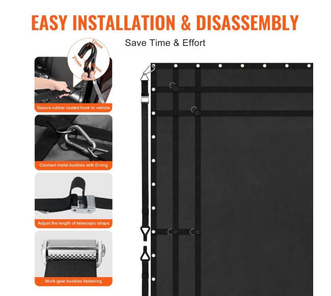 Krovininis tinklelis su reguliuojamomis sagtimis4