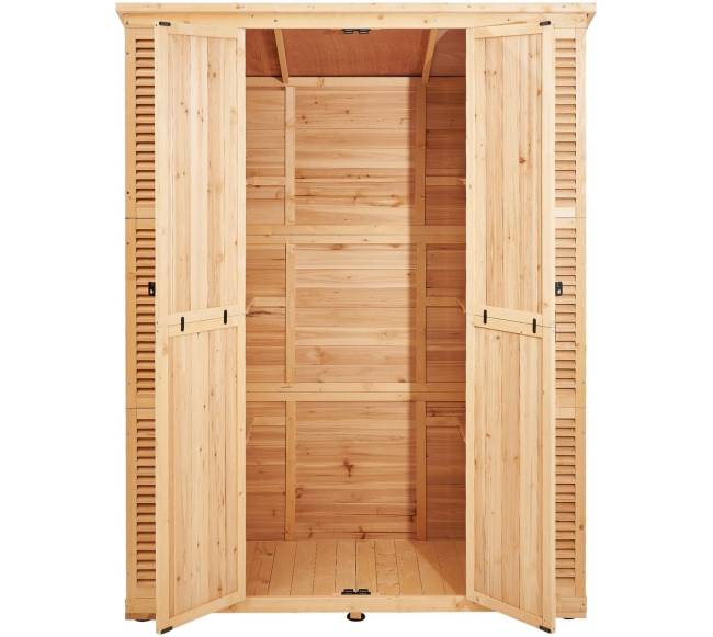 Lauko medinė sandėliavimo dėžė sodo įrankiams9