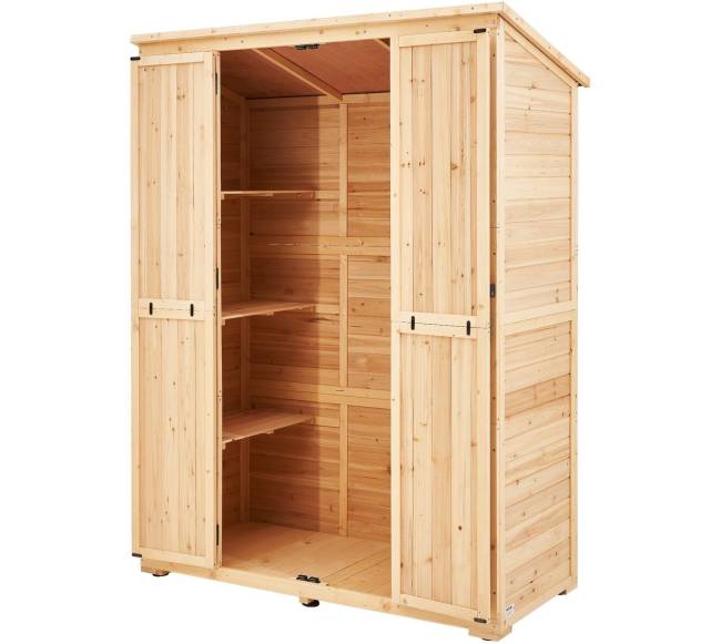 Lauko medinė sandėliavimo dėžė sodo įrankiams10