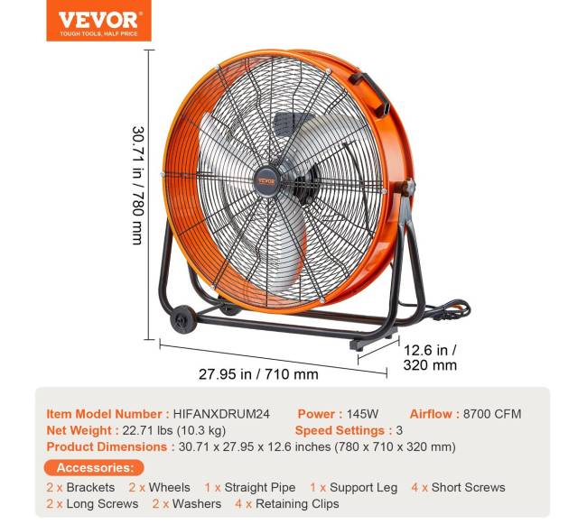 24 colių pramoninis ventiliatorius sandėliui6