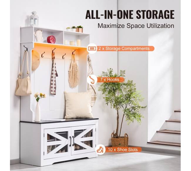 Medinė prieškambario kabyklė su suoliuku2