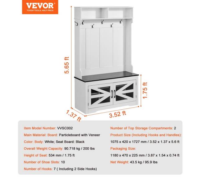 Medinė prieškambario kabyklė su suoliuku6