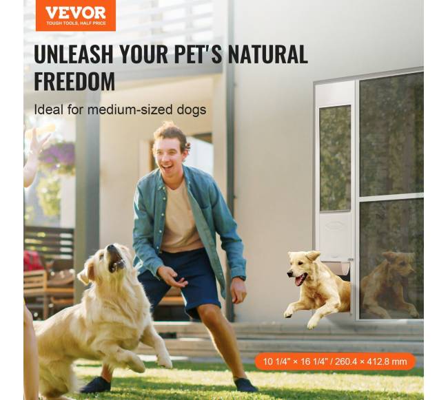 Šuns durys stumdomoms stiklinėms durims1