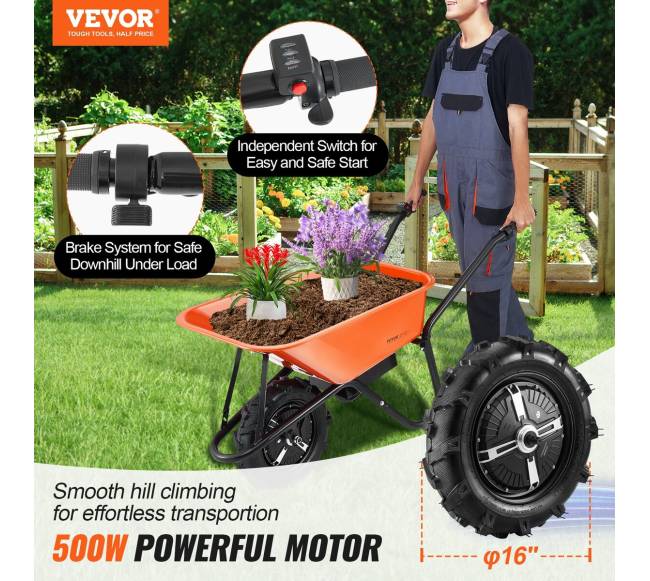 Elektrinė vienaratė karutė, 150 kg1