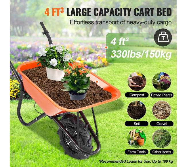 Elektrinė vienaratė karutė, 150 kg4