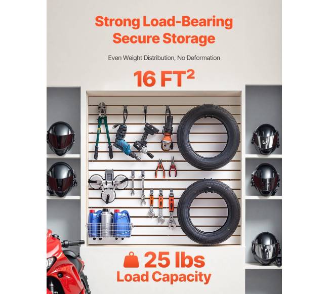 4 x 4 pėdų balta garažo sienelė1