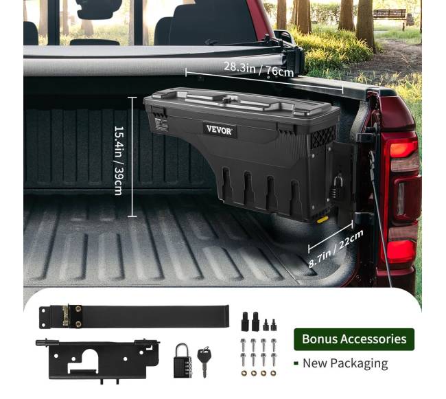 Automobilio krovinių dėžė su užraktu Dodge Ram 15006