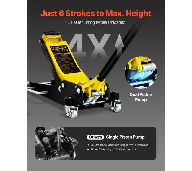 3 tonų žemas aliuminio ir plieno automobilių domkratas1