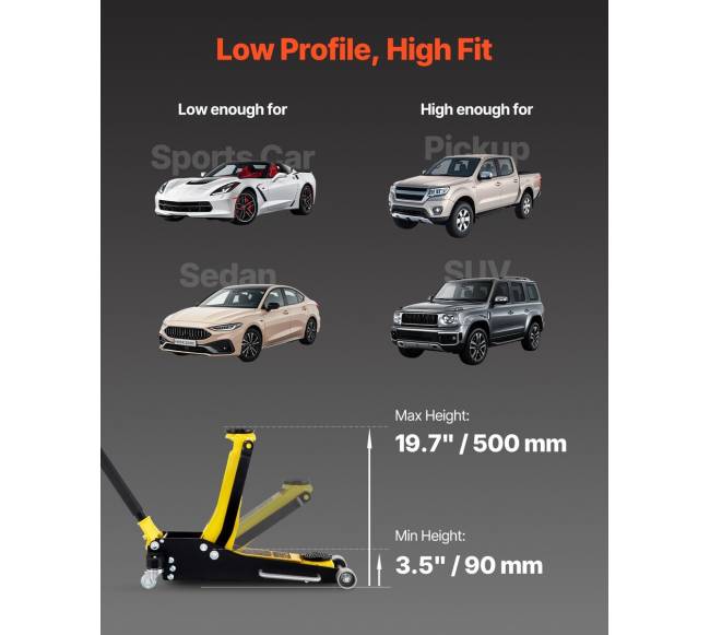 3 tonų žemas aliuminio ir plieno automobilių domkratas2