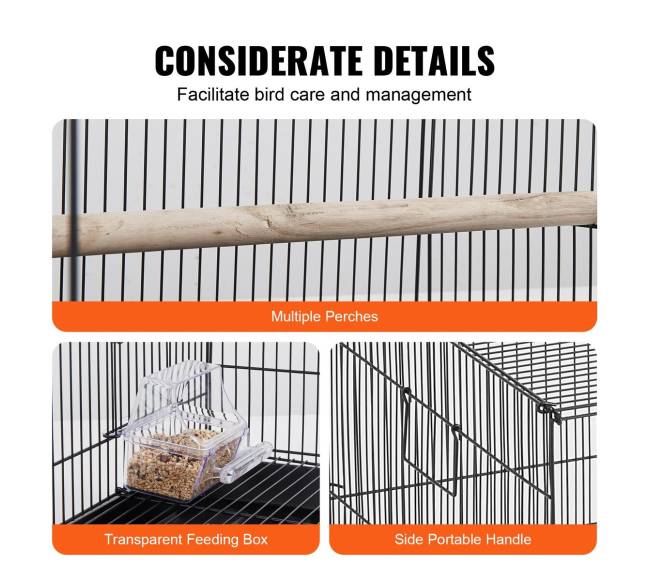 30 cm paukščių narvas su stoveliu5