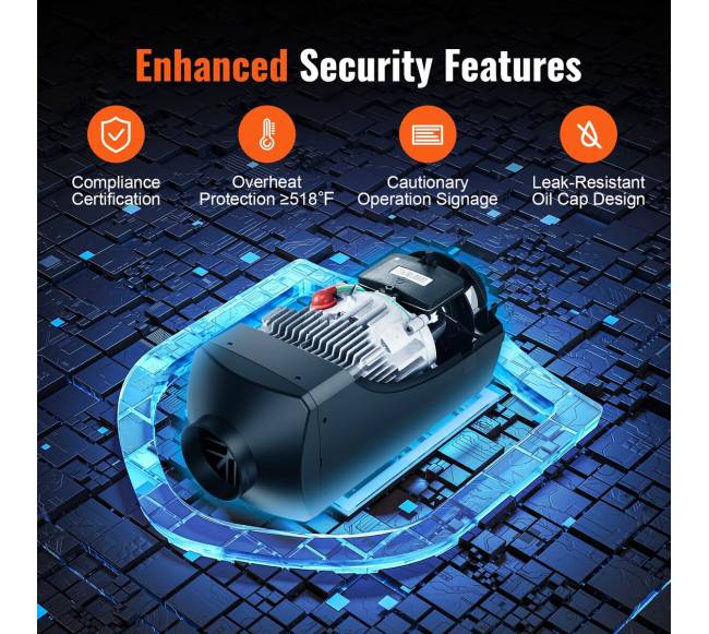 Dyzelinis šildytuvas automobiliams ir RV4