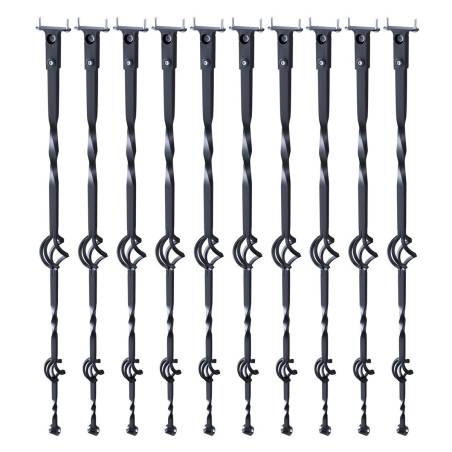 Metaliniai laiptų turėklai su krepšeliais 112 cm0
