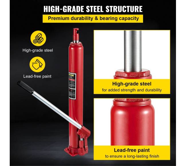 Ilgo stūmoklio hidraulinis keltuvas, 4 tonos5