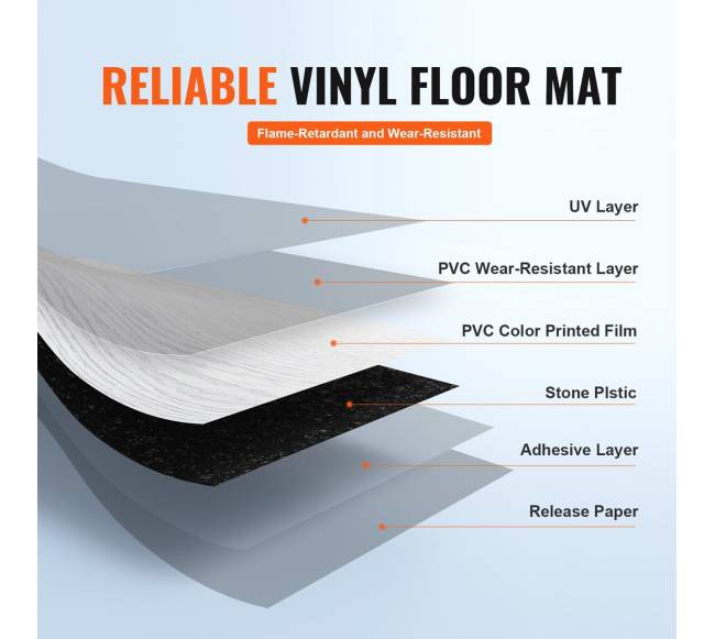 Lipnios vinilinės grindų plytelės 36 vnt 2,5 mm storio šviesiai pilkos medienos tekstūra2