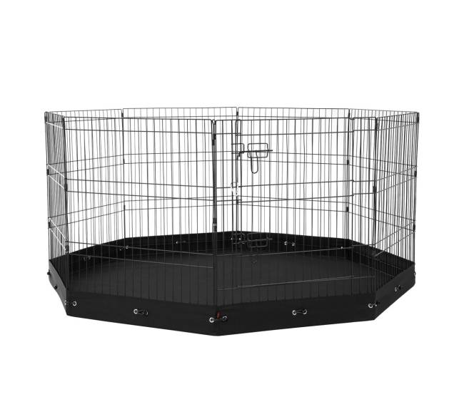 Sulankstoma šunų žaidimų aikštelė su dugno kilimėliu8