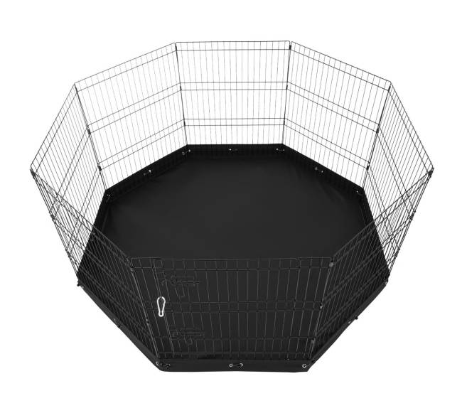 Sulankstoma šunų žaidimų aikštelė su dugno kilimėliu9