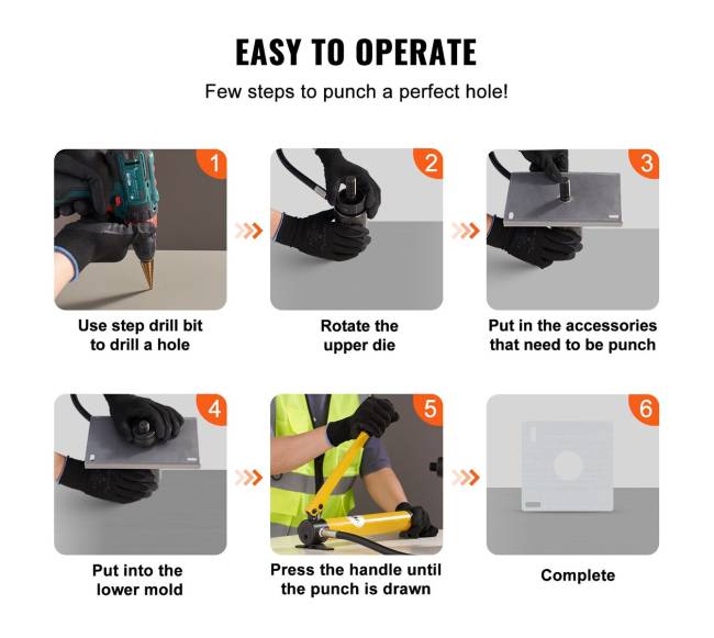 Hidraulinių antgalių rinkinys 4 dydžių5