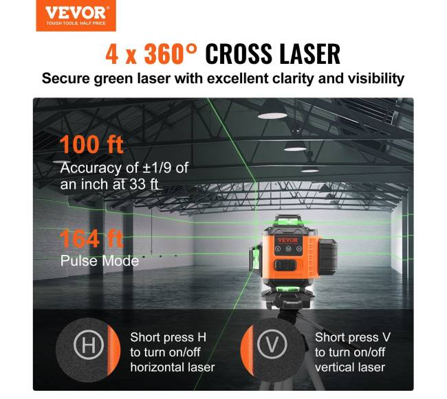 100 metrų žalias lazerinis lygis1