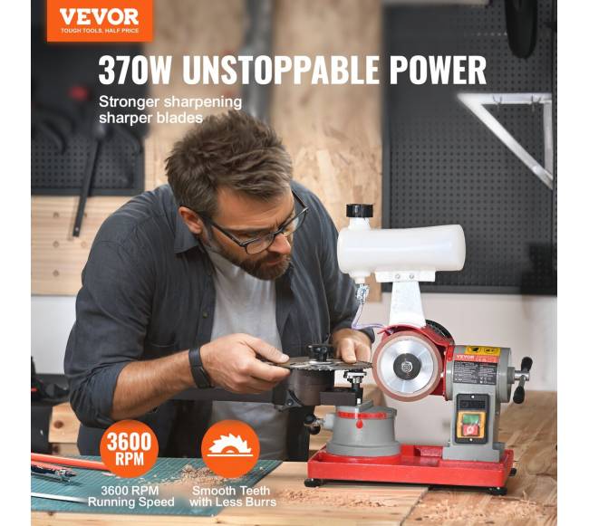 Diskinių pjūklų peilių galąstuvas su vandens talpa1