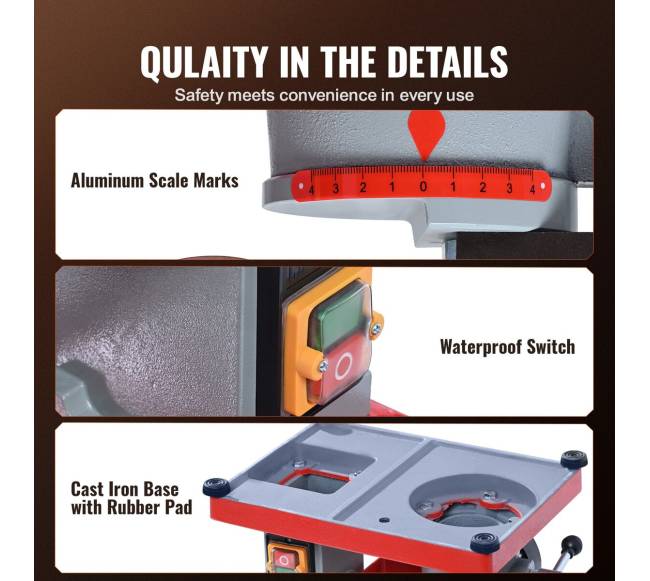 Diskinis pjūklo disko galąstuvas 370W 3600 RPM, 12.7 cm5