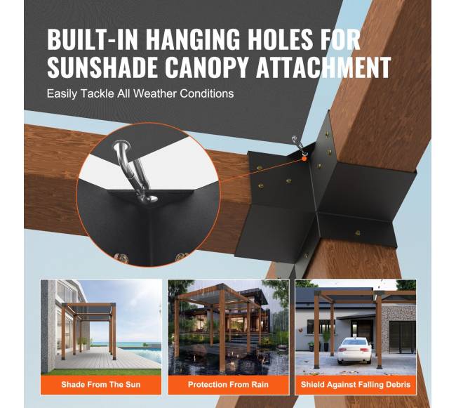 Pergolos laikiklių komplektas 6x6 coliai3