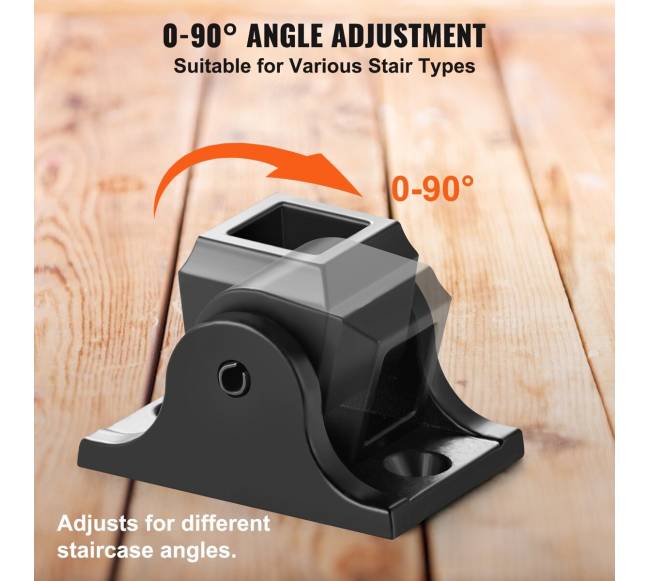 Juodos spalvos aliuminio turėklų bateliai laiptams2