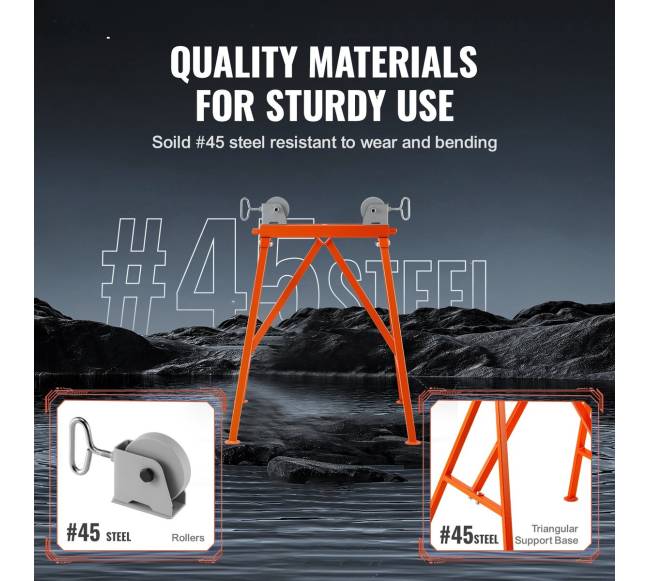 Vamzdžių atrama su ritinėlių galvute, plienas4