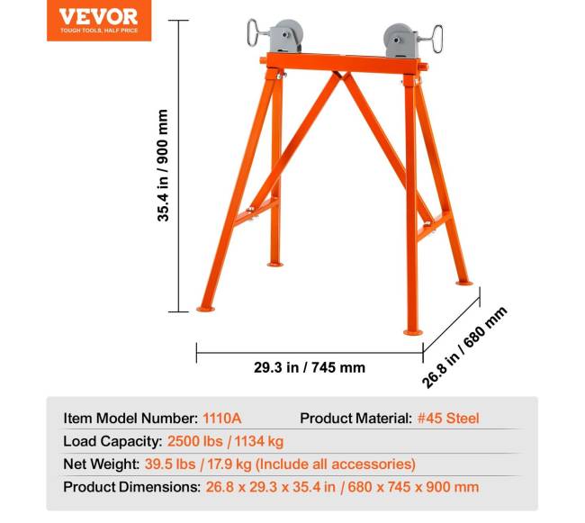 Vamzdžių atrama su ritinėlių galvute, plienas6