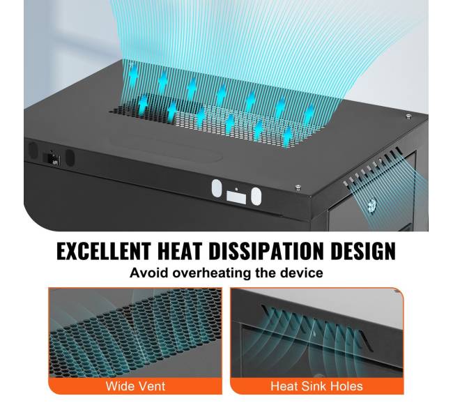 6U sieninė serverių spinta su užraktu2