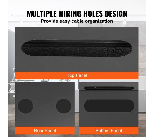 6U sieninė serverių spinta su užraktu5